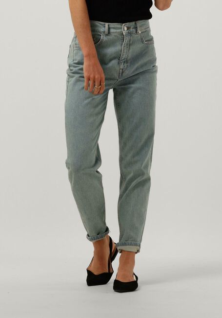 Blaue SELECTED FEMME Mom jeans SLFGRACE FELINA HW MOM GREENCAST JEANS - large