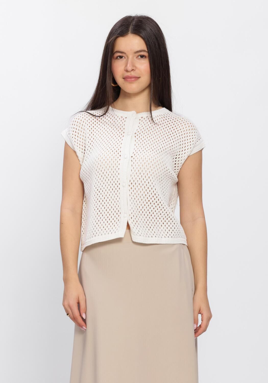 Wei&szlig;e AIMEE THE LABEL Tops & T-shirts NOA KNITTED TOP - large