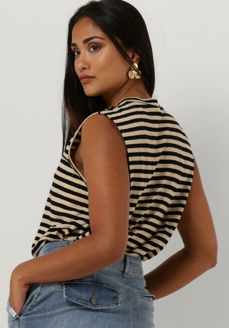 Schwarze PENN & INK Top T-SHIRT STRIPE - large
