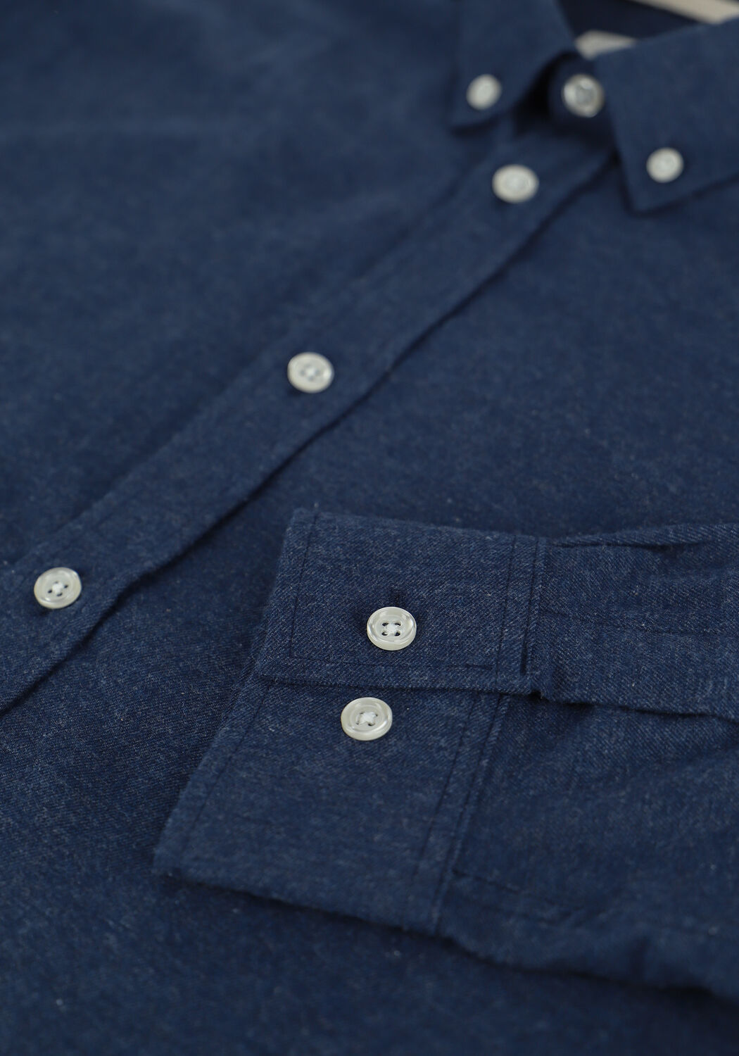 Blaue ANERKJENDT Casual-Oberhemd AKKNORAD MELANGE SHIRT - large