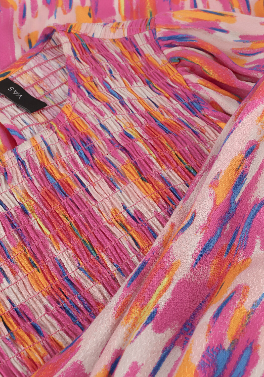 Mehrfarbige/Bunte Y.A.S. Midikleid YASLIANA LS LONG DRESS S. - large