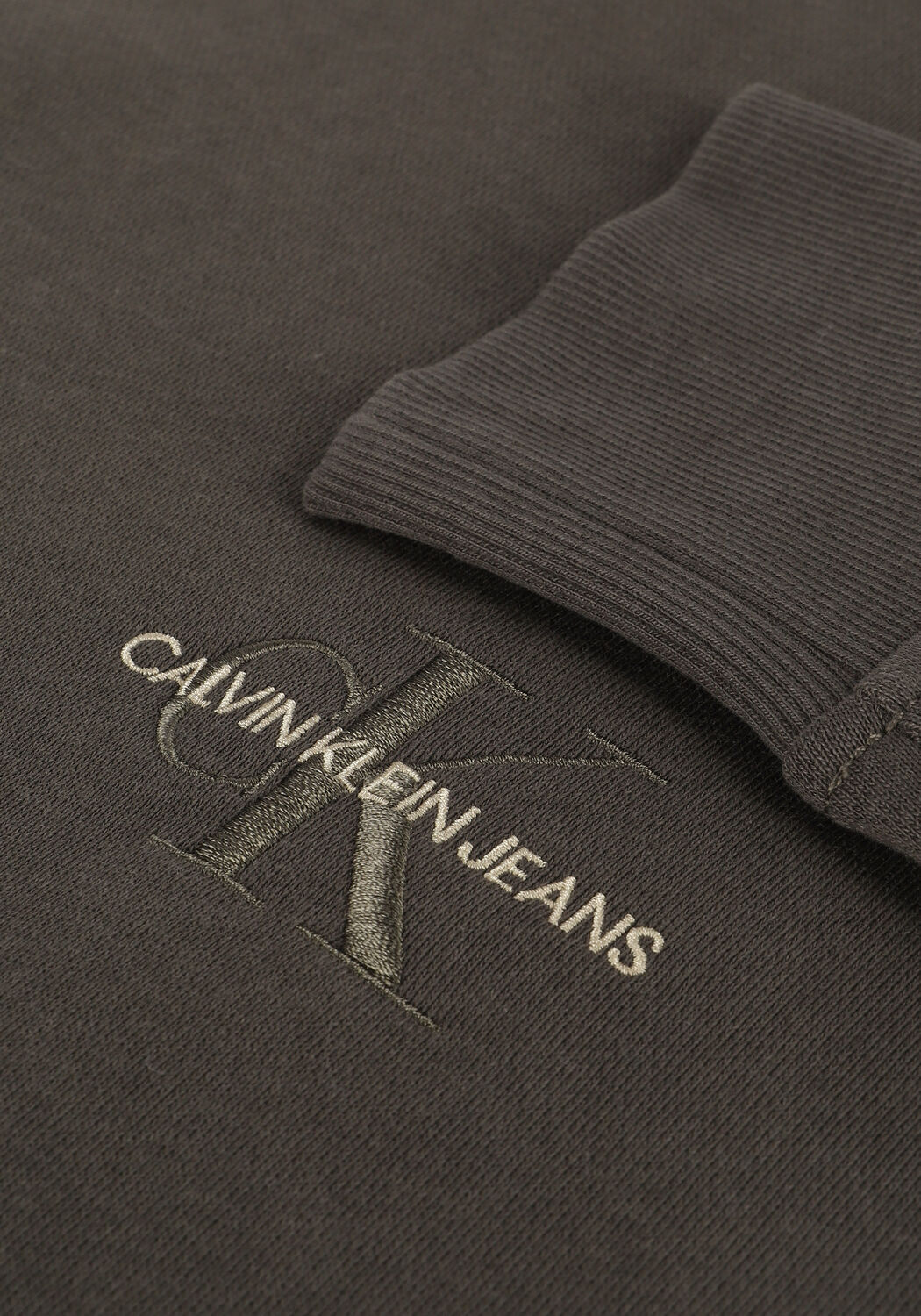 Gr&uuml;ne CALVIN KLEIN Sweatshirt OFF PLACED ICONIC HOODIE - large