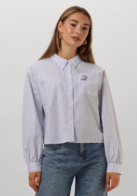 Blaue ANOTHER LABEL Blusen DIEGA SHIRT - large