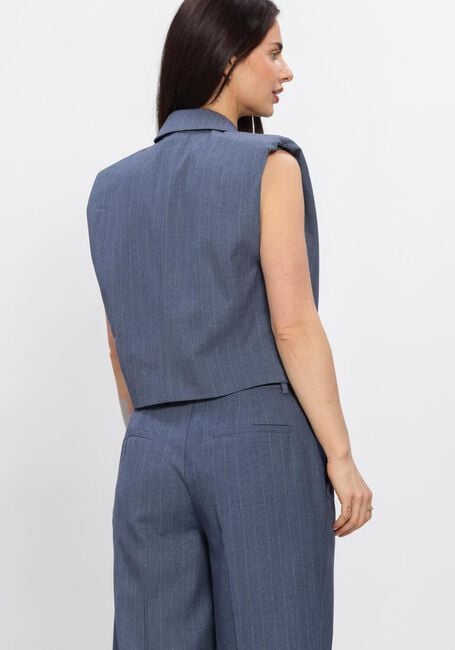 Blaue DANTE6 Gilet JAROD PINSTRIPE GILET - large