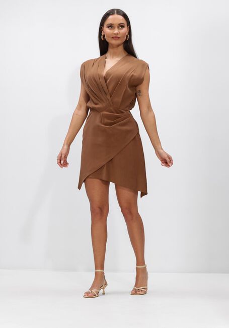 Braune AAIKO Minikleid LENY TENCEL TEN 545 - large