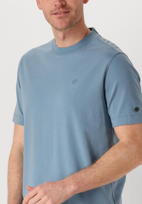 Blaue CAST IRON T-shirt SHORT SLEEVE R-NECK REGULAR FIT INTERLOCK - large