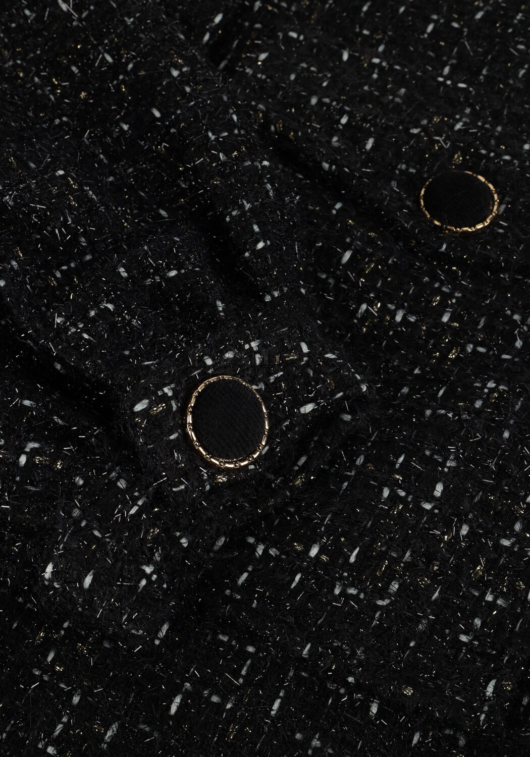 Schwarze NUKUS Jack HARMONY JACKET LUREX - large