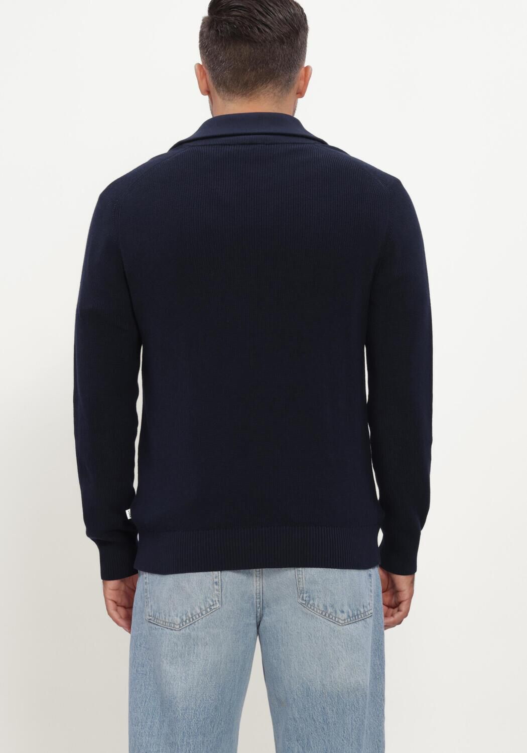 Dunkelblau JC RAGS Pullover PULLOVER HALF ZIP EDGAR - large