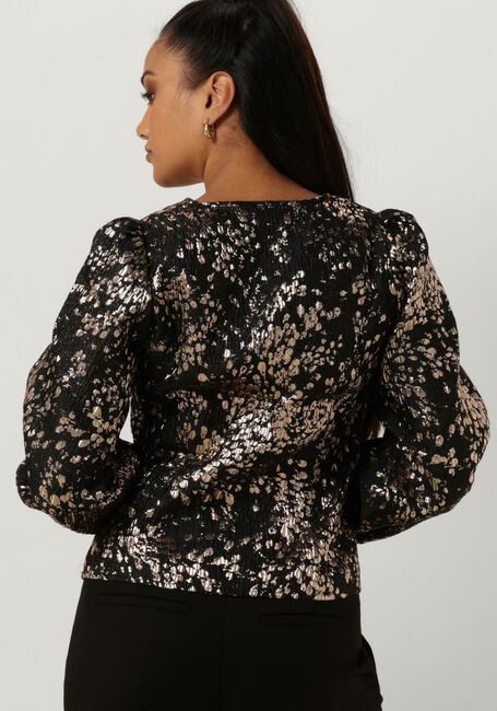 Goldfarbene SELECTED FEMME Top SLFPAULA GOLDEN LEO LS TOP - large