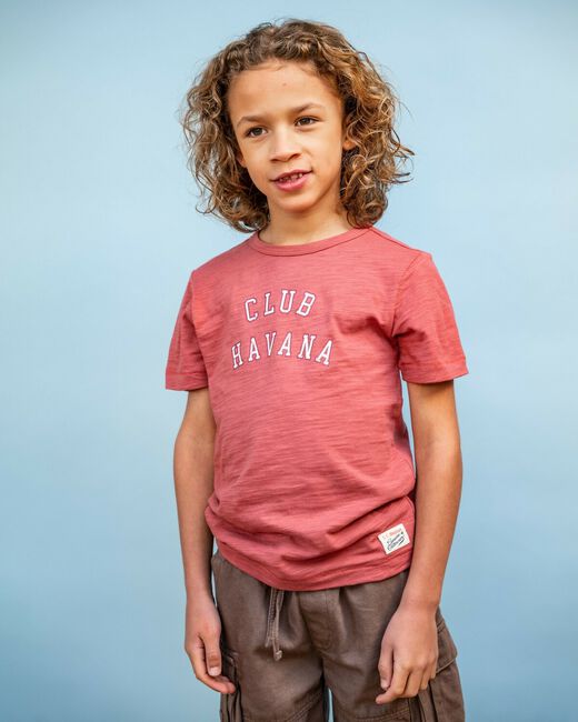 Rote STREET CALLED MADISON T-shirt HEY CHARLIE - large