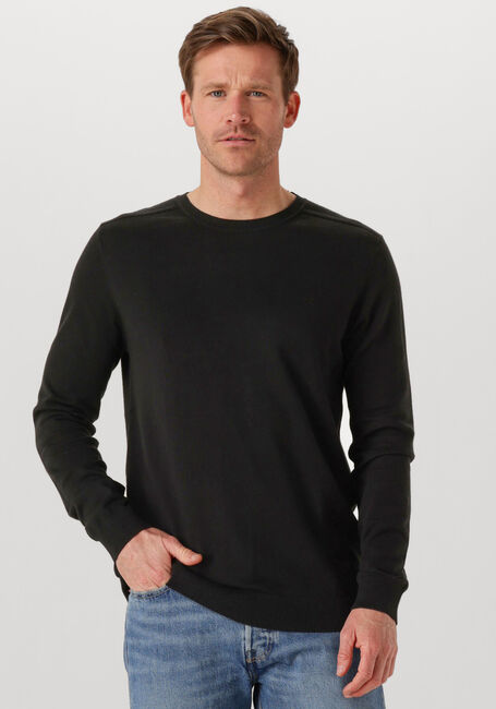 Schwarze SELECTED MEN Pullover SLHBERG CREW NECK NOOS - large