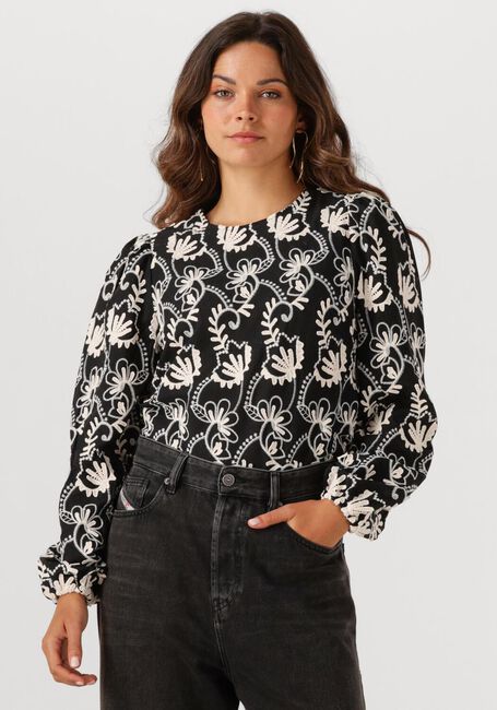 Schwarze OBJECT Top OBJMYA RE L/S TOP - large
