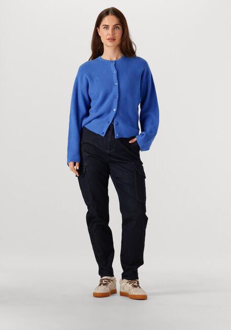 Blaue PENN & INK Strickjacke CARDIGAN W25B345 - large