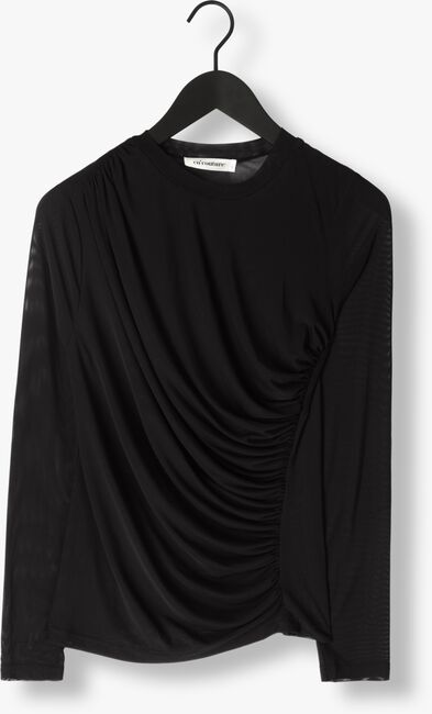 Schwarze CO'COUTURE  DRAPEY MESH TEE - large