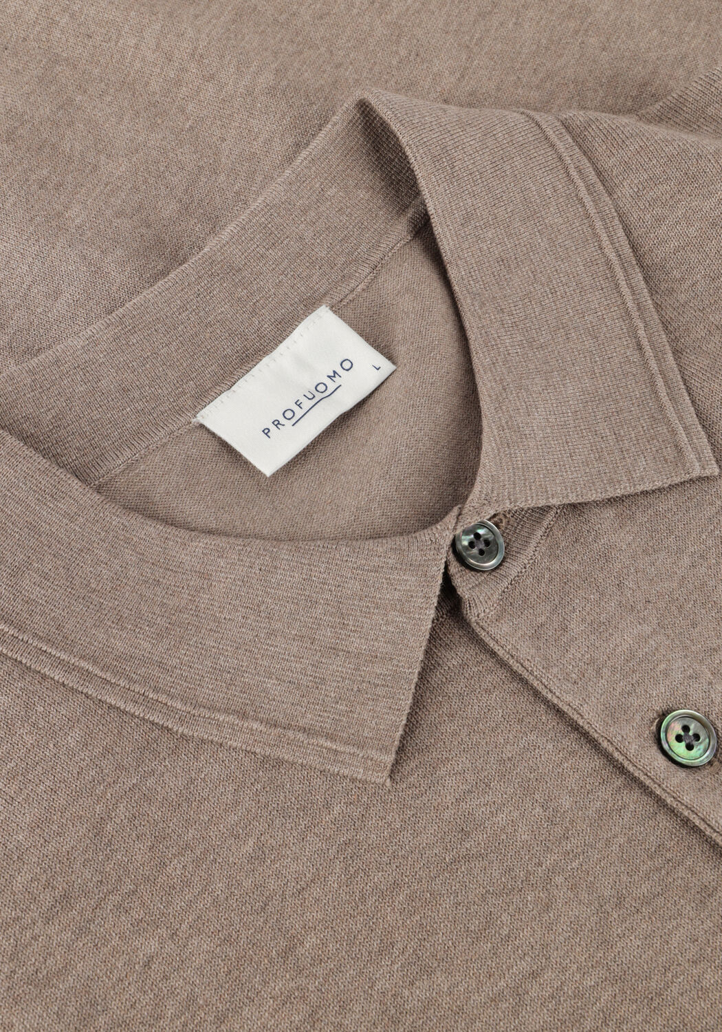 Beige PROFUOMO Polo-Shirt POLO SHORT SLEEVE - large