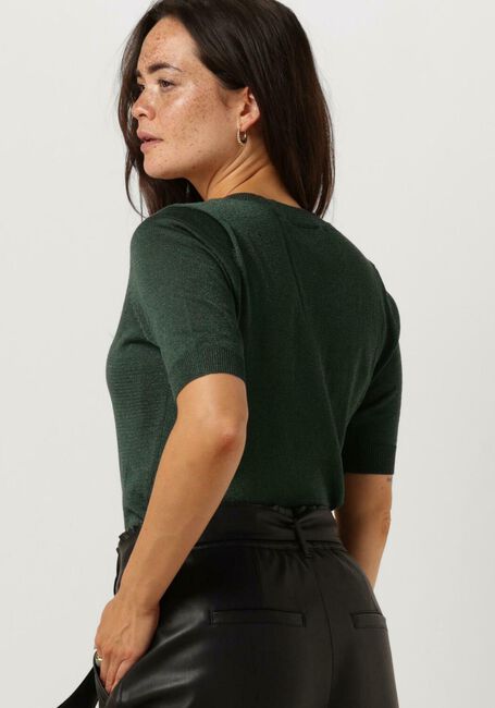 Grüne MINUS Top MILLA METALLIC V-NECK KNIT T-SHIRT - large