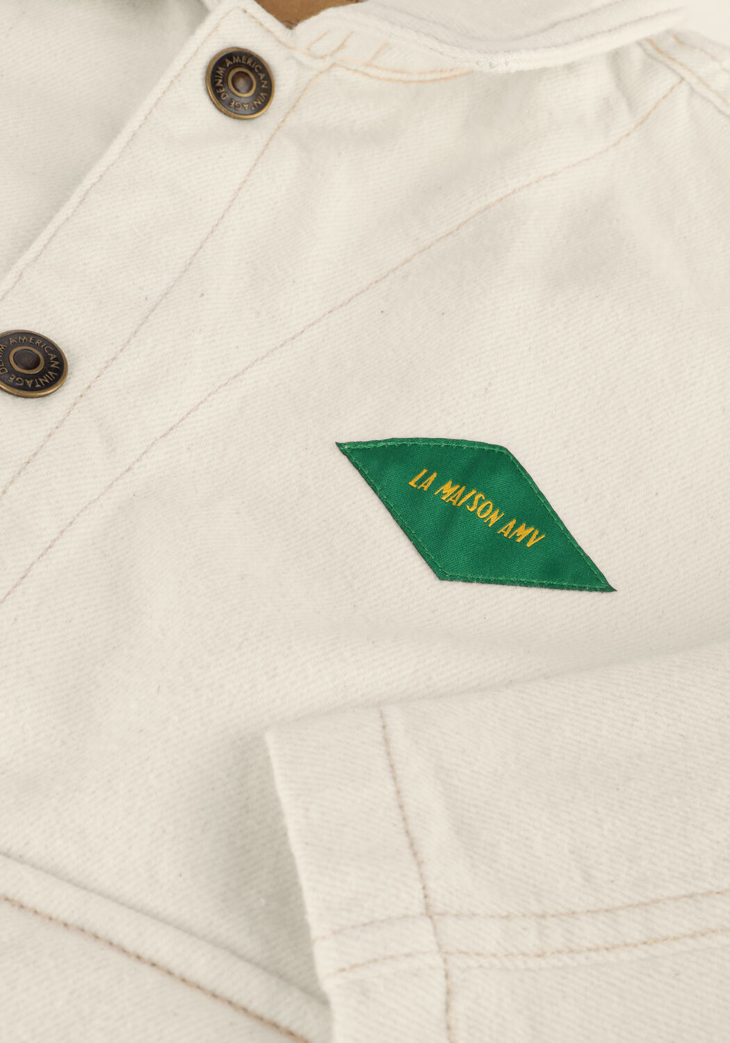 Ecru AMERICAN VINTAGE Jeansjacke SPYWOOD - large