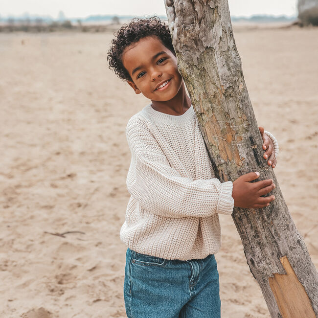 Beige YOUR WISHES Pullover KNIT MONTANA - large