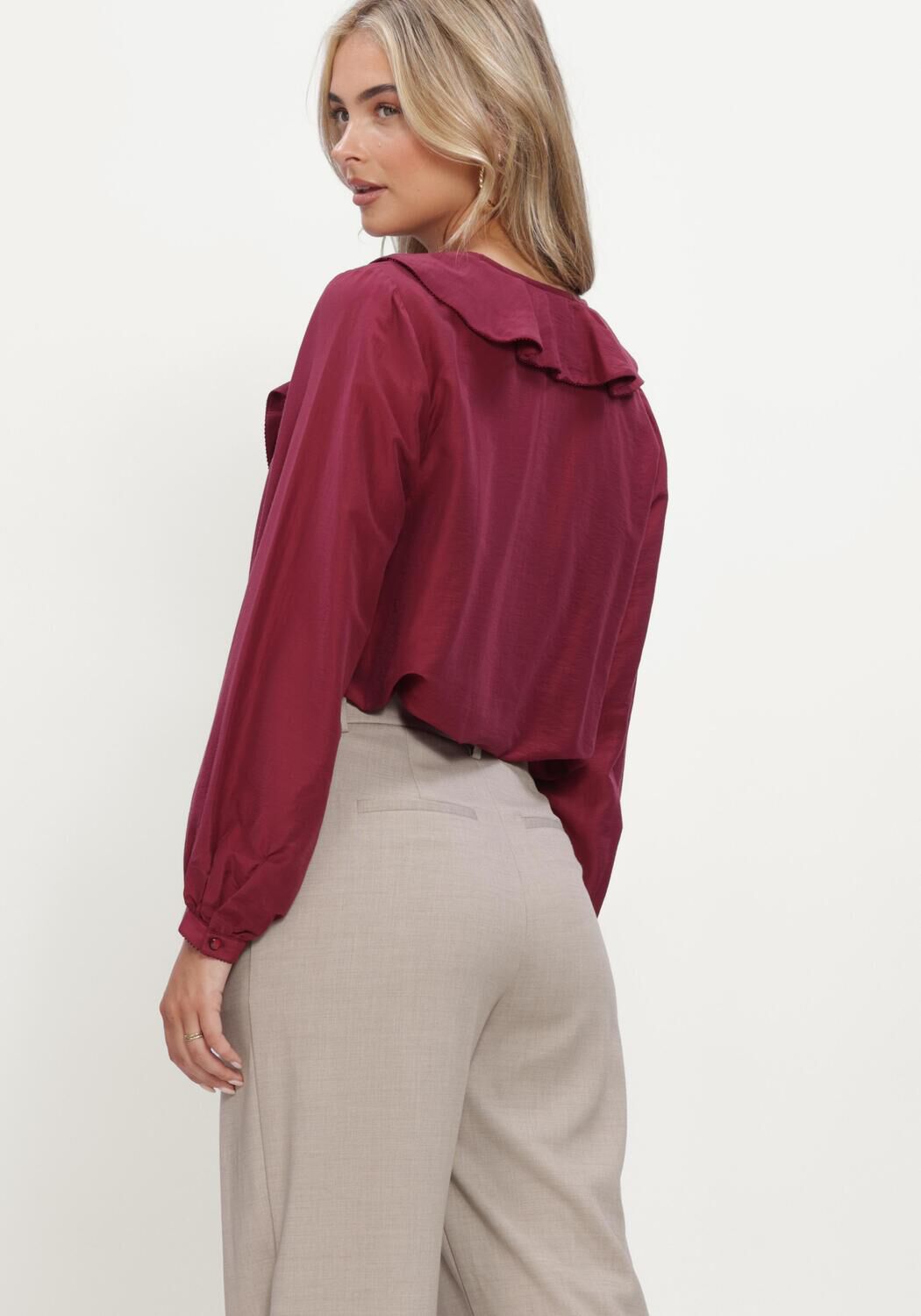 Bordeaux MSCH COPENHAGEN Blusen MSCHISRA SHIRT - large