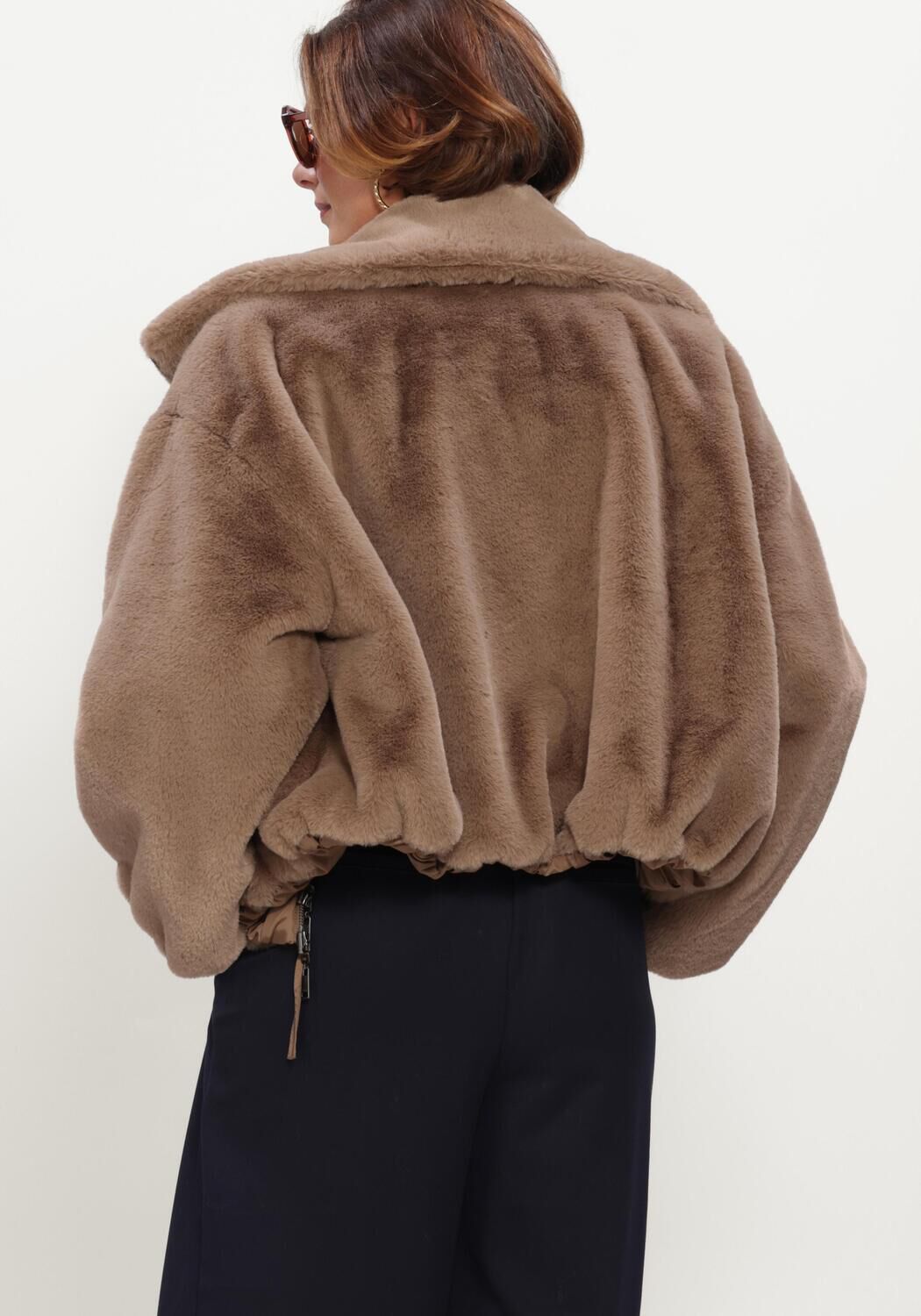 Braune BEAUMONT Fake-Fur-Jack MAXIE JACKET - large