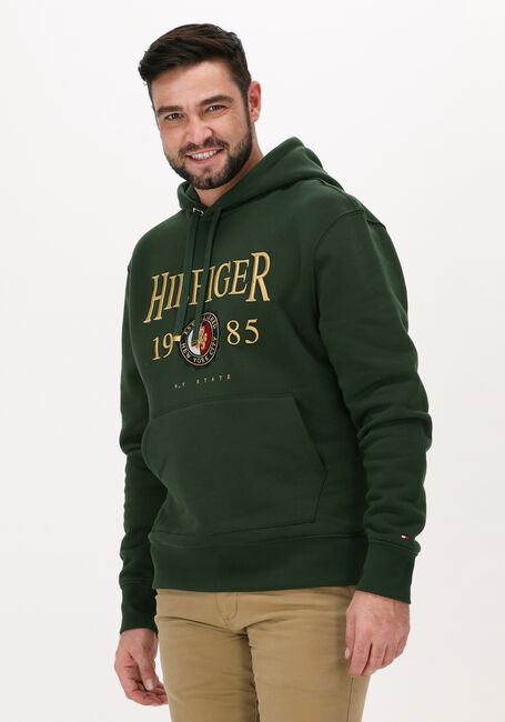 Dunkelgrün TOMMY HILFIGER Sweatshirt ICON CREST HOODIE - large