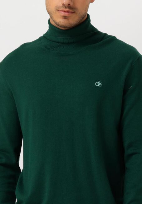 Grüne SCOTCH & SODA Rollkragenpullover TURTLENECK VISCOSE SWEATER - large