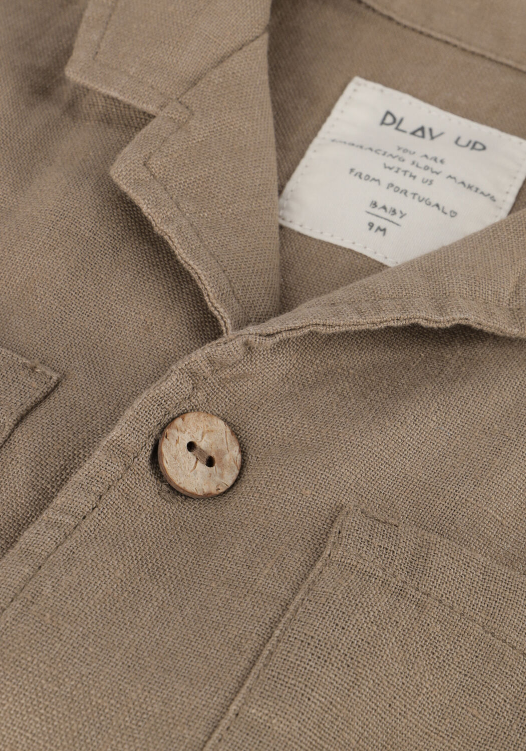 Braune PLAY UP Tops & T-shirts LINEN SHIRT - large