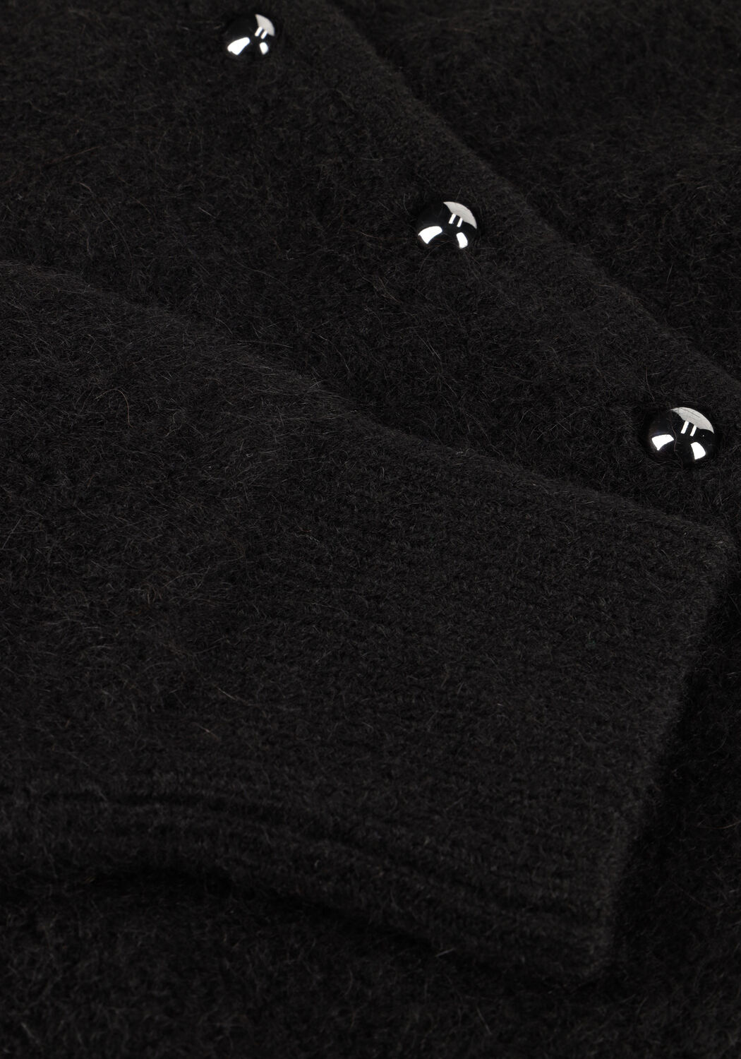 Schwarze DES PETITS HAUTS Strickjacke CUMIN - large