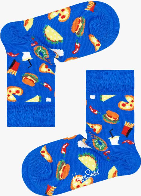 Blaue HAPPY SOCKS Socken KIDS JUNK FOOD - large