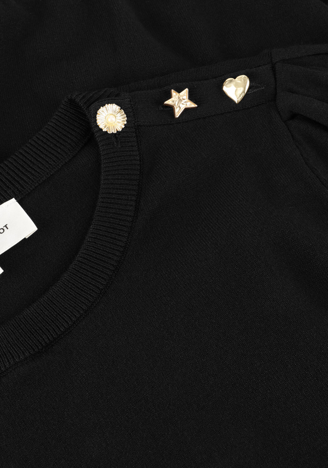 Schwarze FABIENNE CHAPOT Pullover MOLLY SHORT SLEEVE PULLOVER - large