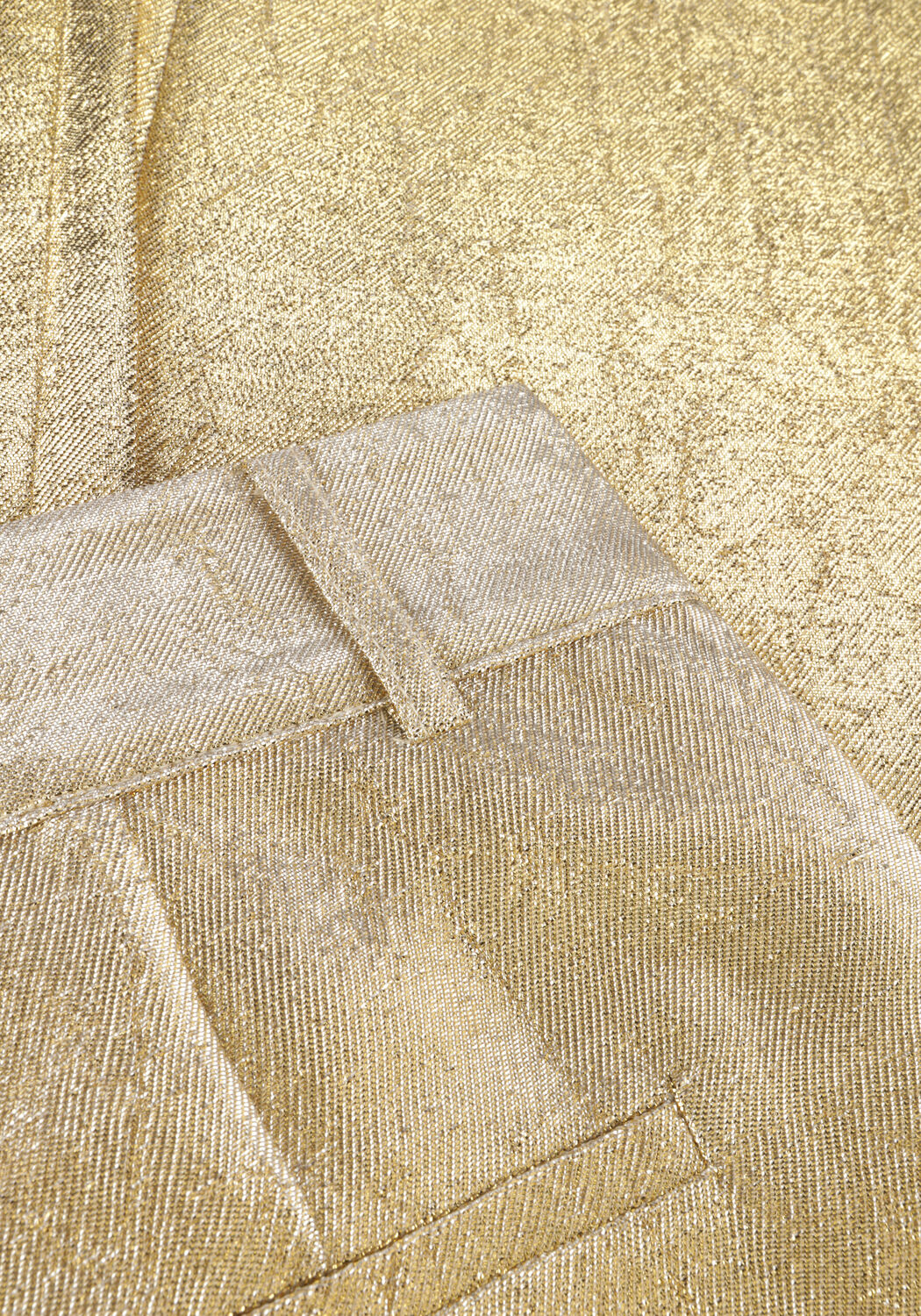 Goldfarbene POM AMSTERDAM Hose STARDUST GOLD PANTS - large