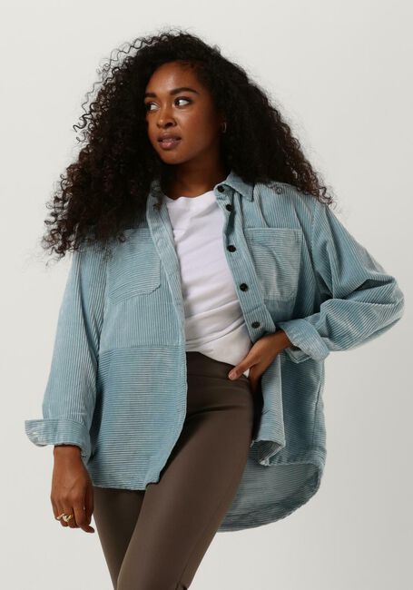 Hellblau MSCH COPENHAGEN Bluse MSCHILIVIA JEPPI SHIRT - large