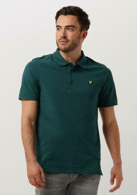 Dunkelgrün LYLE & SCOTT Polo-Shirt PLAIN POLO SHIRT - large