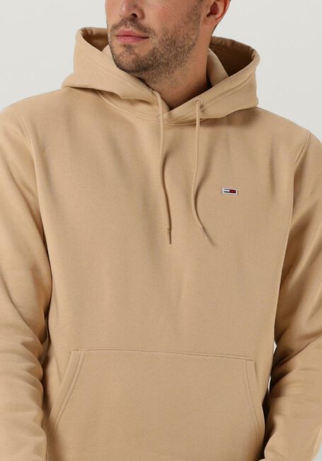Camelfarbene TOMMY JEANS Sweatshirt TJM REGULAR FLEECE HOODIE - large