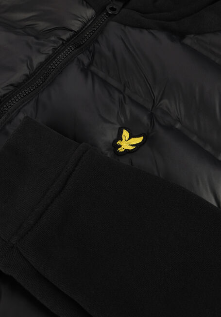 Schwarze LYLE & SCOTT Sweatshirt HYBRID HOODIE - large