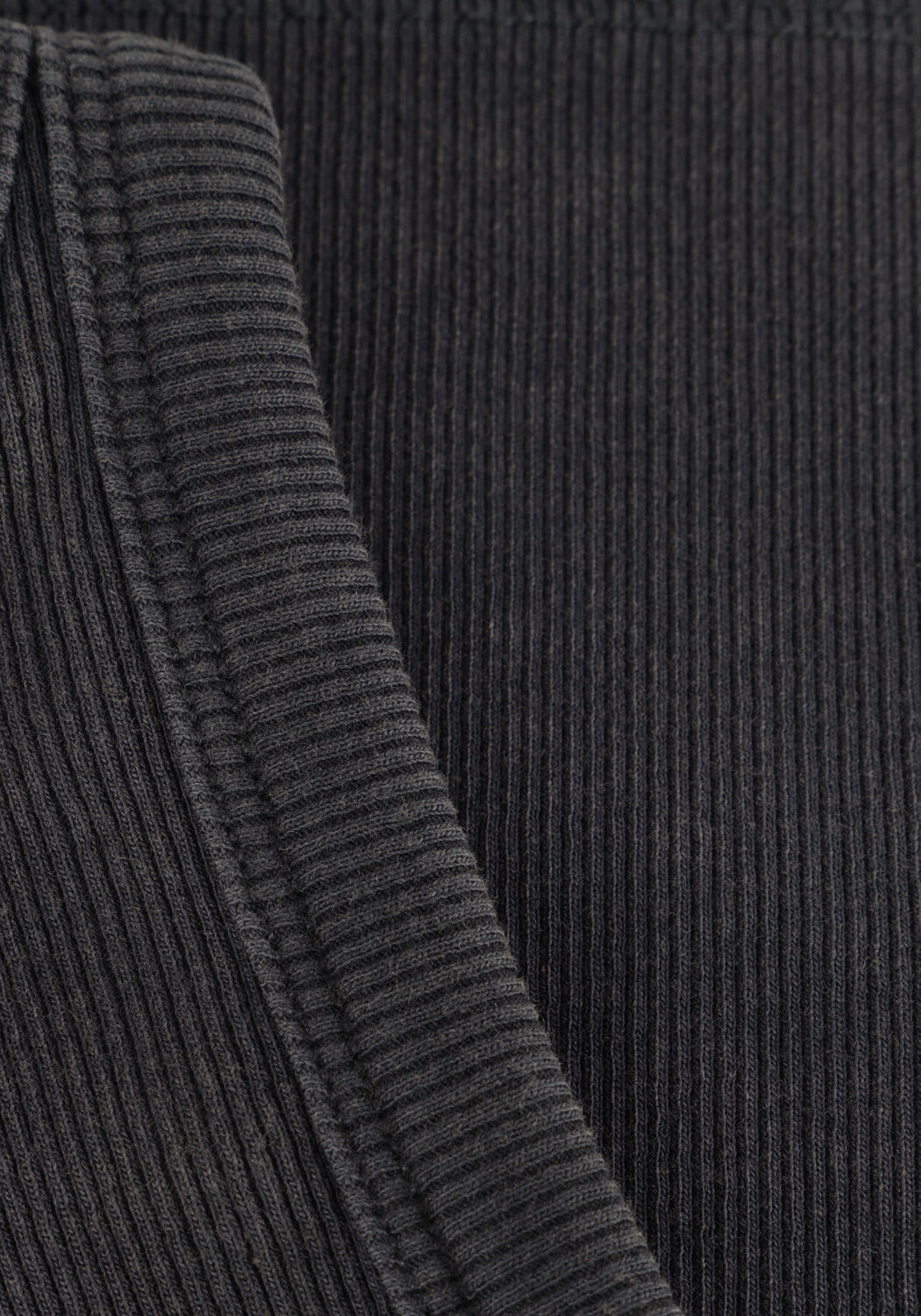 Schwarze CALVIN KLEIN Top WASHED WOVEN LABEL RIB TANK TOP - large