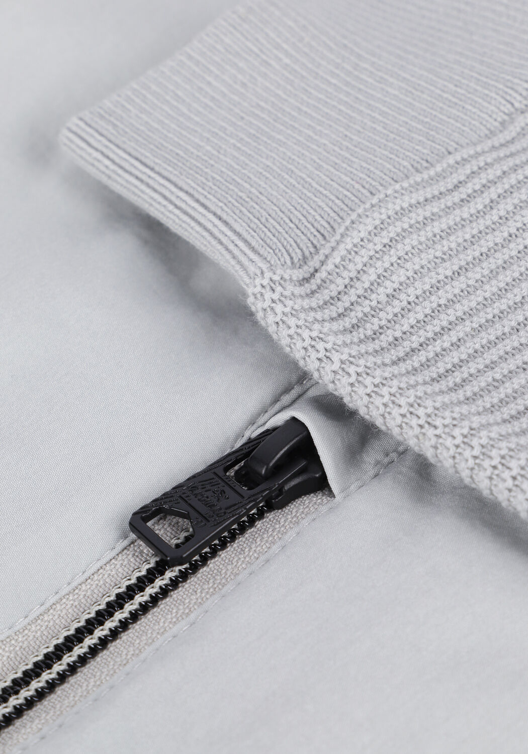 Graue VANGUARD Strickjacke HOODED JACKET COTTON POLYAMIDE - large