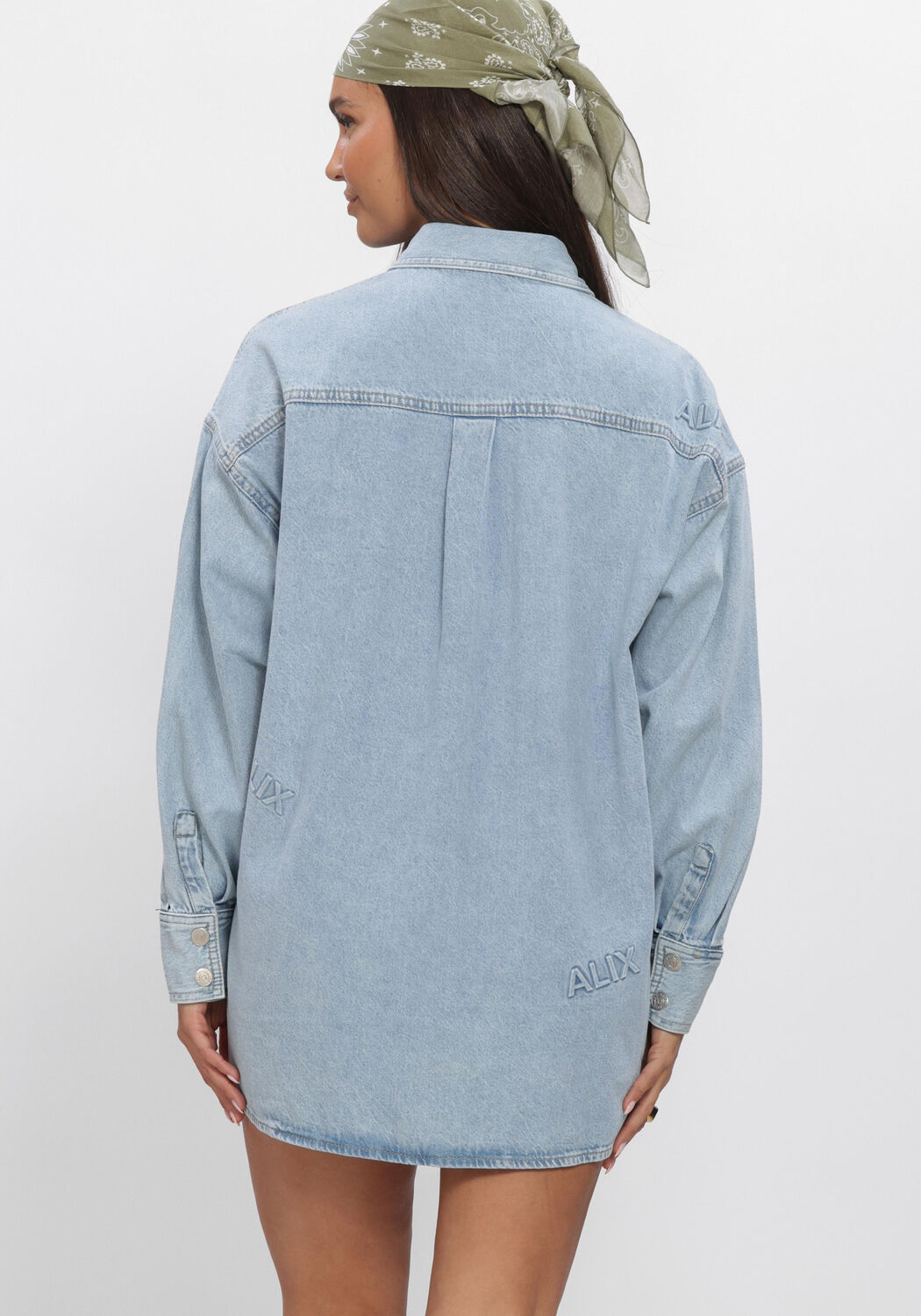 Hellblau ALIX THE LABEL Blusen LADIES WOVEN ALIX DENIM BLOUSE - large