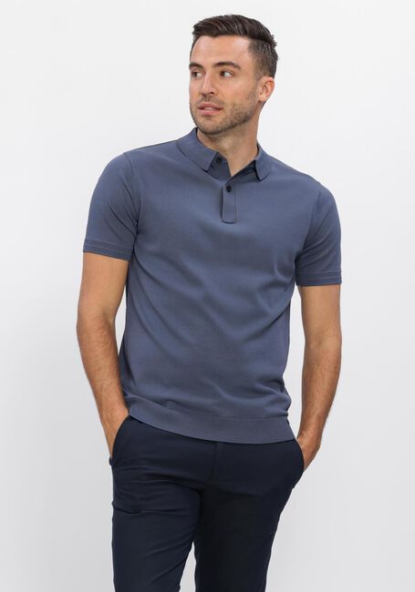 Blaue GENTI Polo-Shirt POLO 2 BUTTON SS 1260 - large
