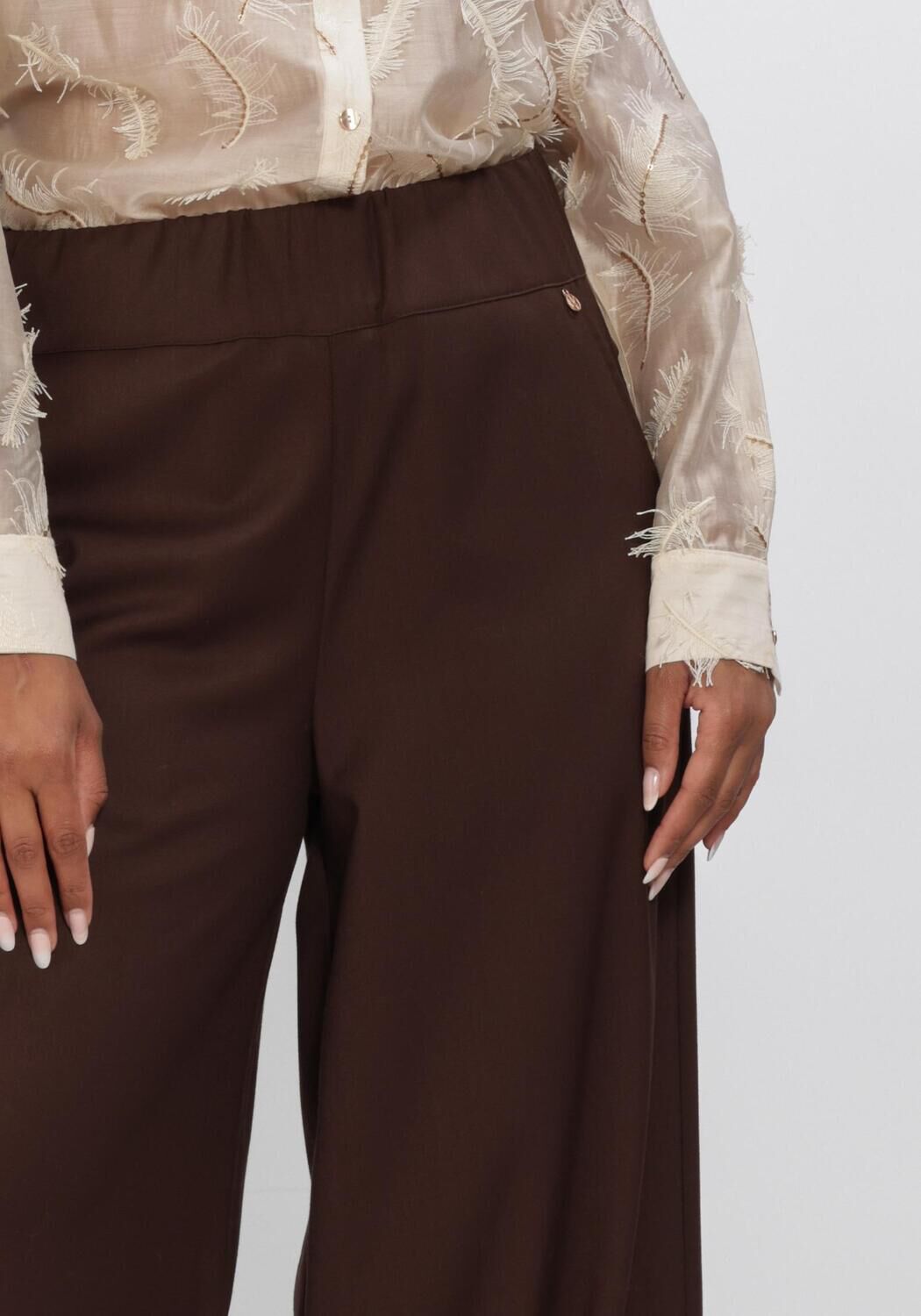 Braune NUKUS Weite Hose LIEVE PANTS - large