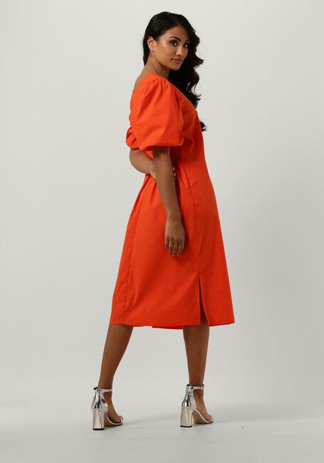 Orangene YDENCE Midikleid DRESS JUUL - large