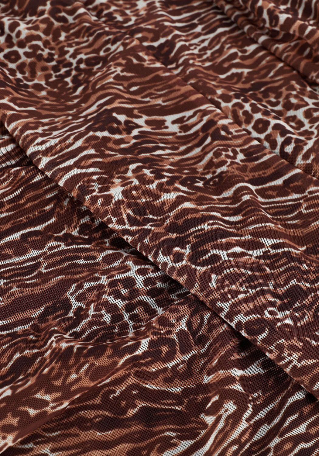 Braune CATWALK JUNKIE Maxirock SK WILD THINGS MESH - large