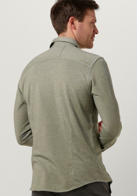 Olive CAST IRON Casual-Oberhemd LONG SLEEVE SHIRT CF JERSEY PIQUE TEC - large