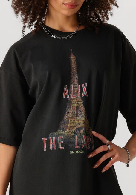 Graue ALIX THE LABEL Minikleid LADIES KNITTED PARIS T-SHIRT DRESS - large
