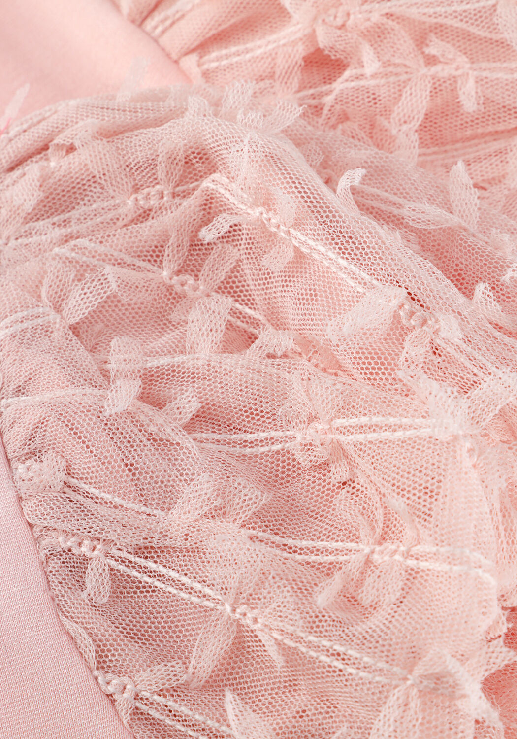 Hell-Pink MAYORAL Top S/SL TULLE T-SHIRT - large