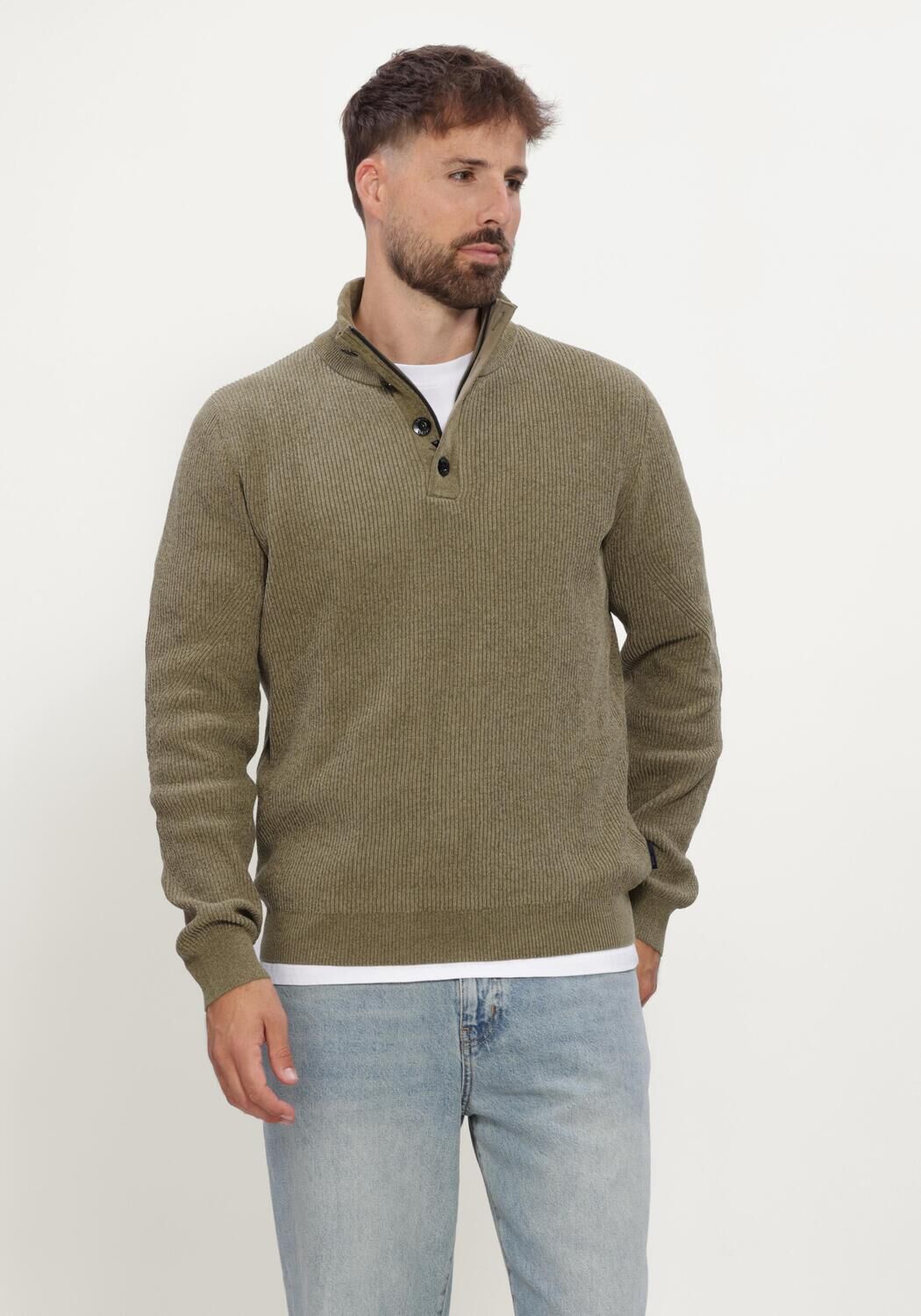 Khaki SAINT STEVE Pullover LESLEY-S - large