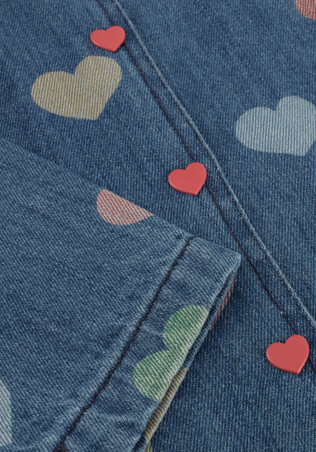 Blaue KONGES SLOJD Blusen MAGOT DENIM SHIRT GOTS - large