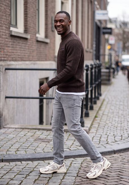 Graue PURE PATH Slim fit jeans THE RYAN SLIM FIT JEANS - large
