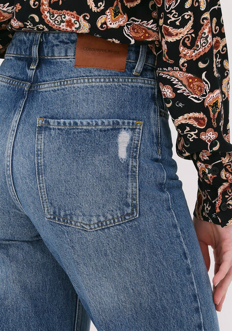 Blaue COLOURFUL REBEL Wide jeans GAIA HIGH RISE WIDE LEG DENIM PANTS - large