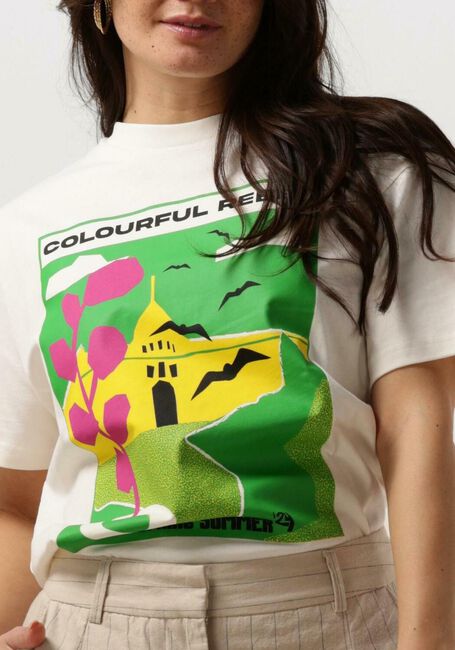 Weiße COLOURFUL REBEL T-shirt MOTEL SCENERY LOOSEFIT TEE - large
